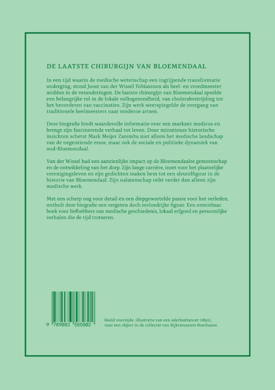Achterkant van De laatste chirurgijn van Bloemendaal