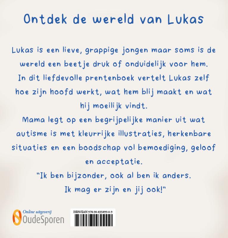 Achterkant van Ik ben Lukas