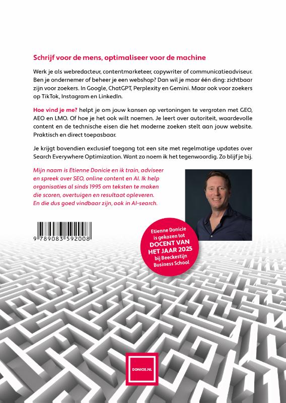 Achterkant van Hoe vind je me?