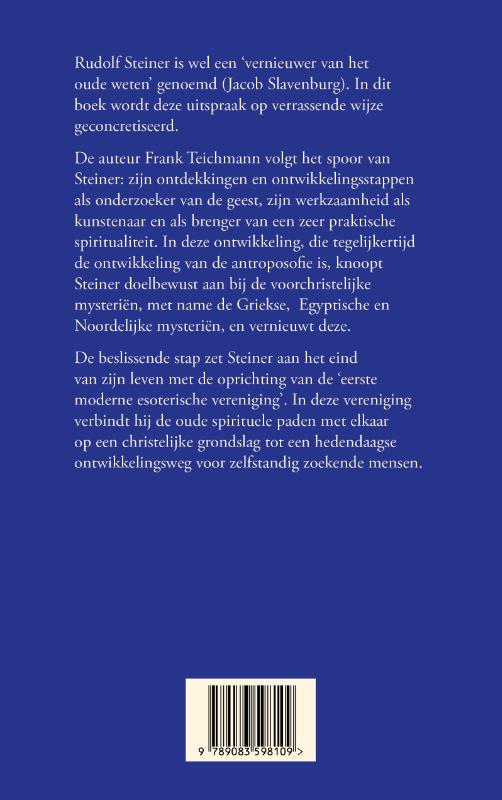 Achterkant van Het ontstaan van de Antroposofische Vereniging in het licht van de mysteriën