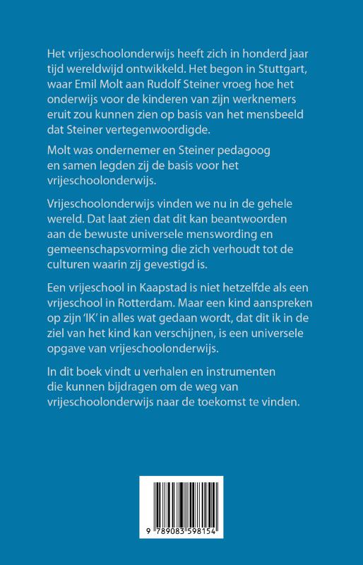 Achterkant van Leiderschap in vrijescholen. Emil Molt en Rudolf Steiner