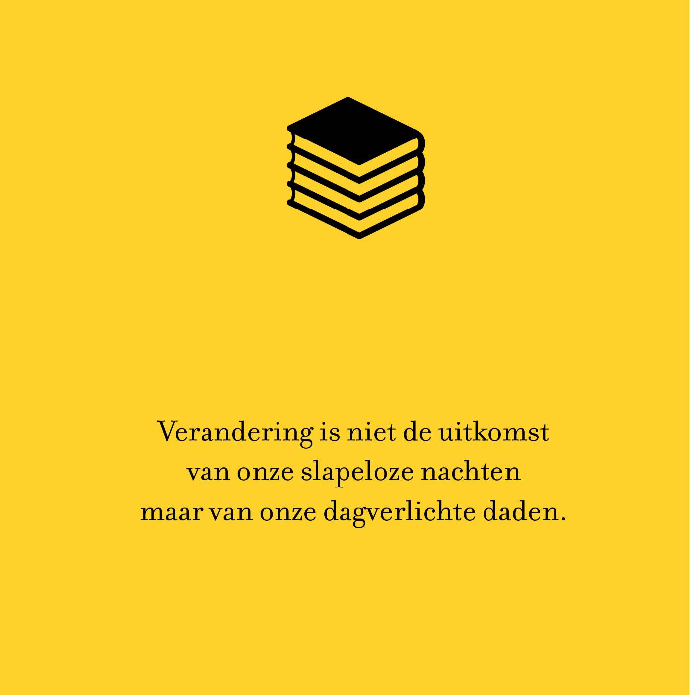 Achterkant van Kom in beweging