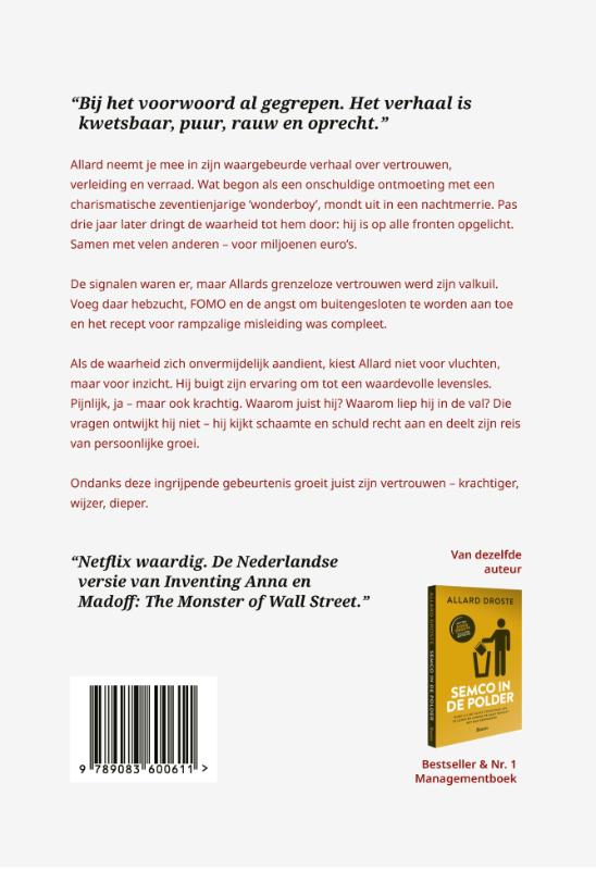 Achterkant van De prooi uit 't Gooi