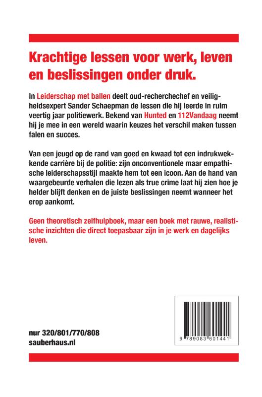 Achterkant van Leiderschap met ballen Midprice-editie