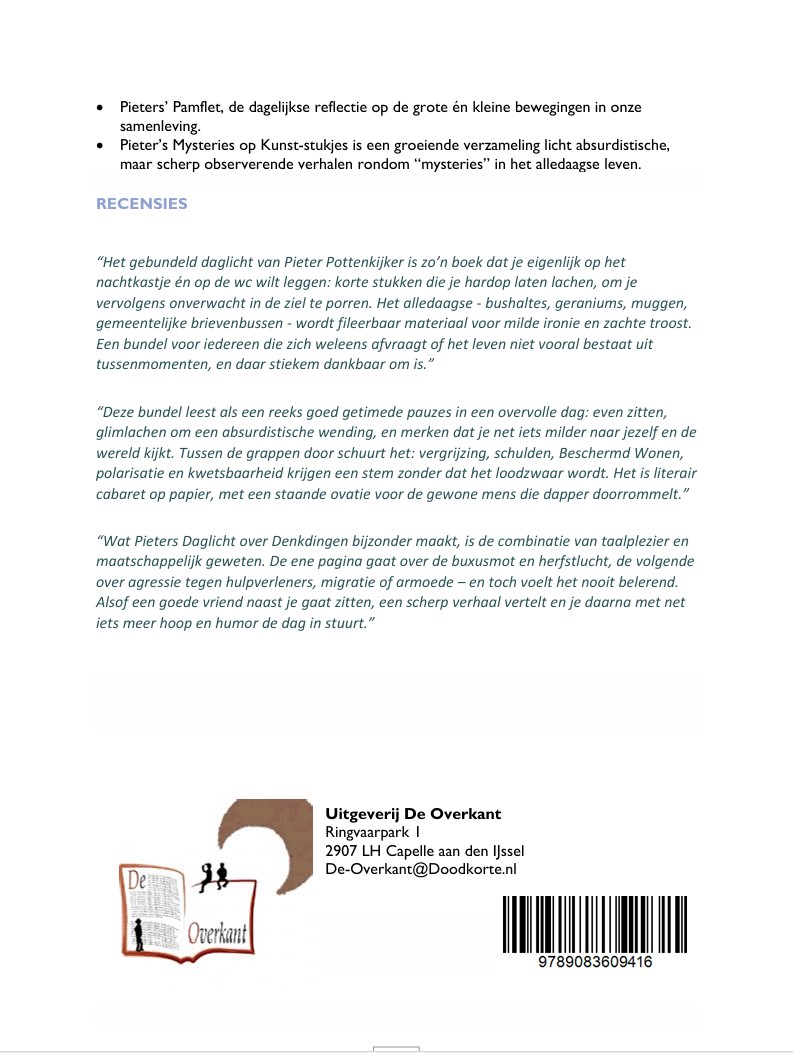 Achterkant van Gebundeld daglicht