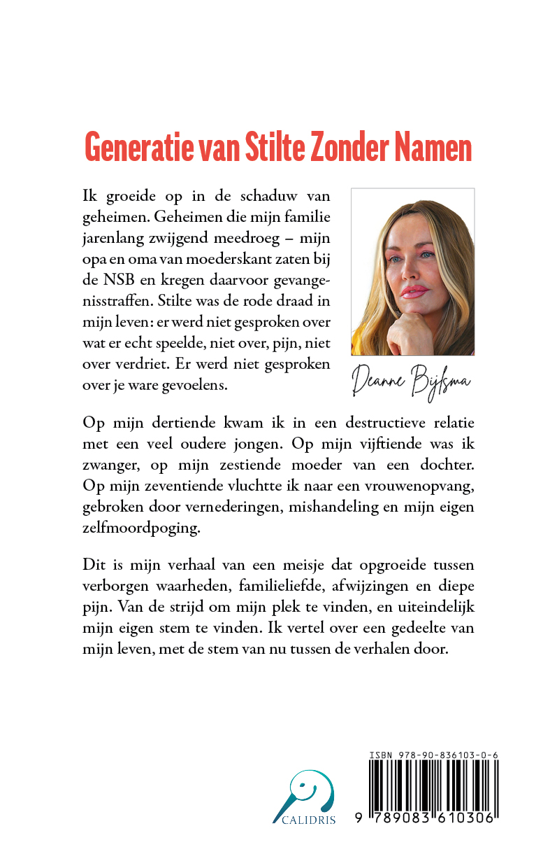 Achterkant van Generatie van stilte zonder namen