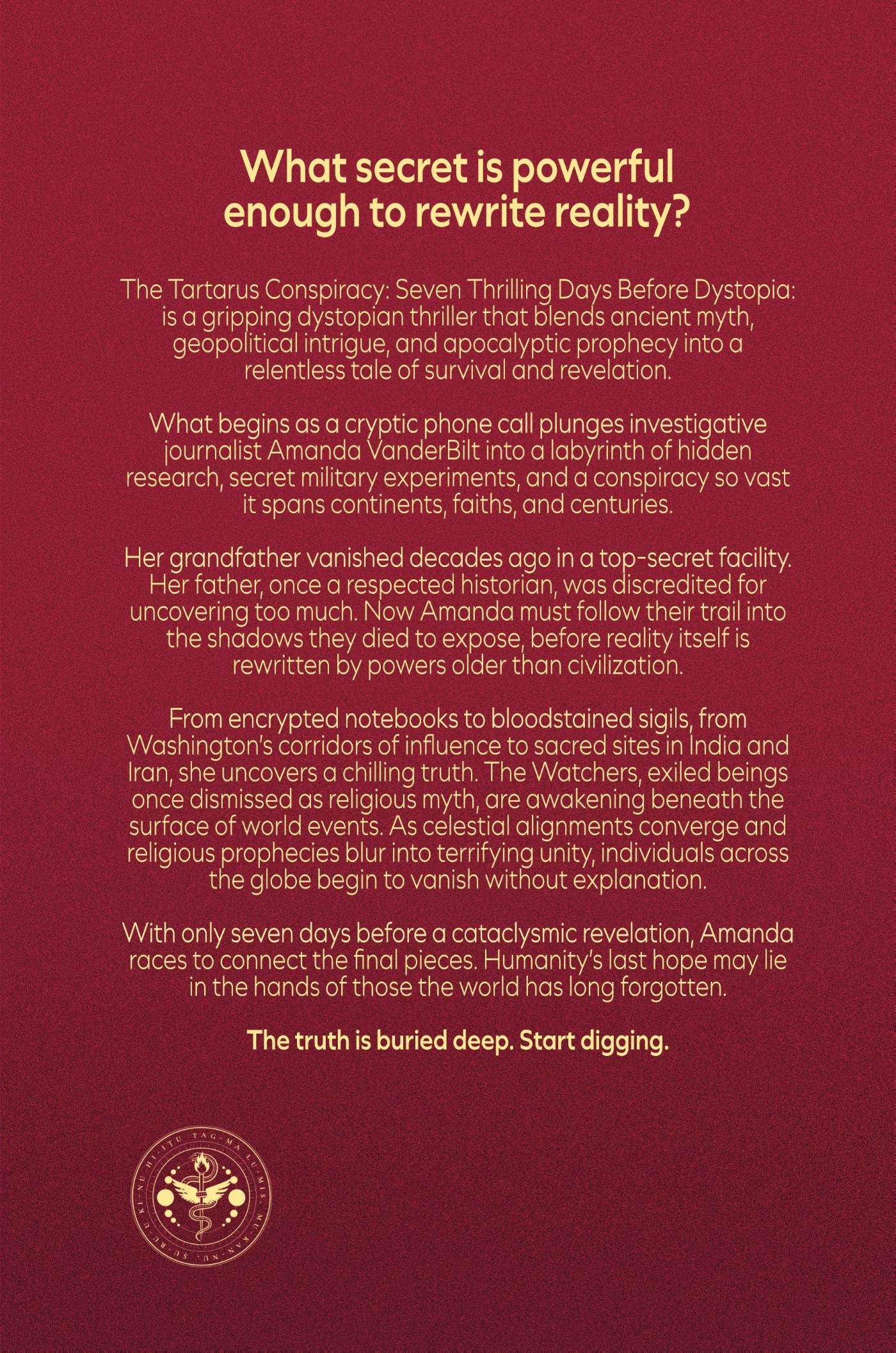 Achterkant van The Tartarus Conspiracy