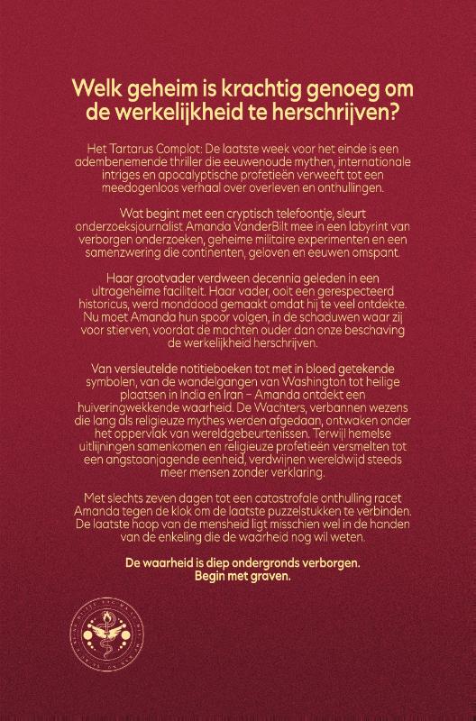 Achterkant van Het Tartarus Complot