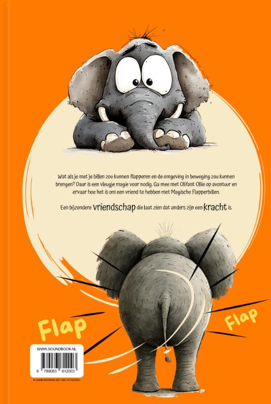 Achterkant van De olifant met de magische billen