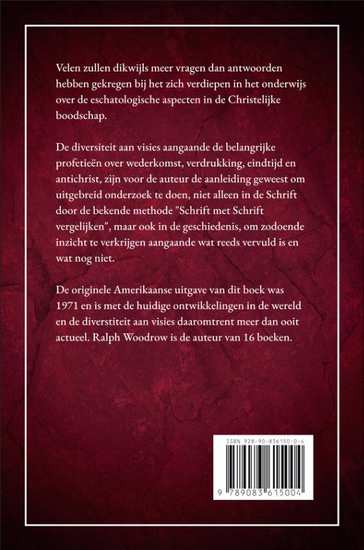 Achterkant van De Grote Profetieën van de Bijbel
