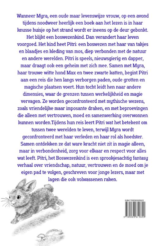 Achterkant van Pitri, het boswezenkind