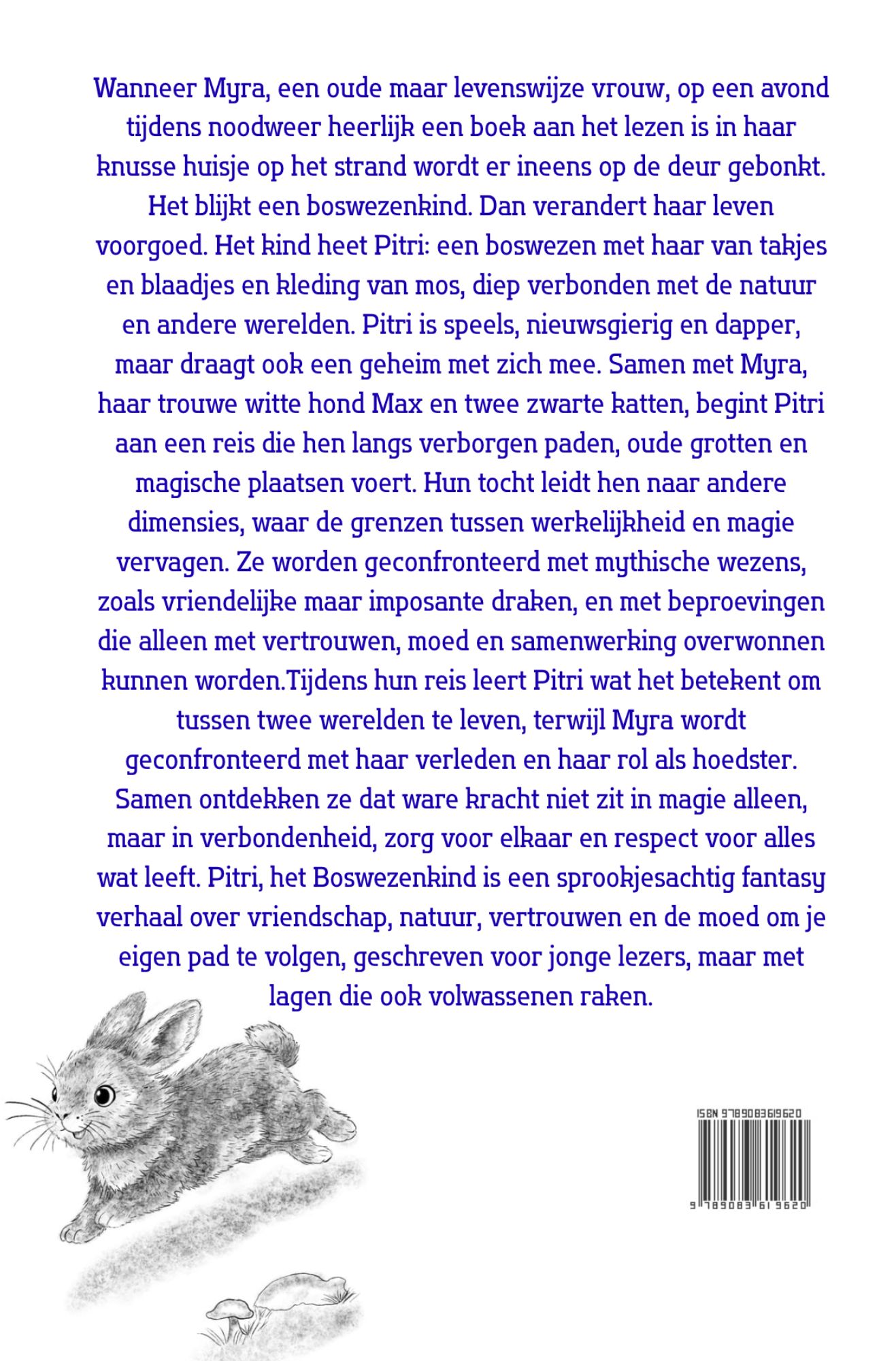 Achterkant van Pitri, het boswezenkind