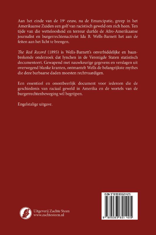 Achterkant van The Red Record