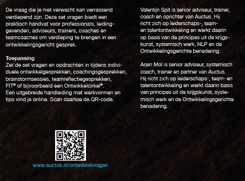 Achterkant van Ontwikkelvragen