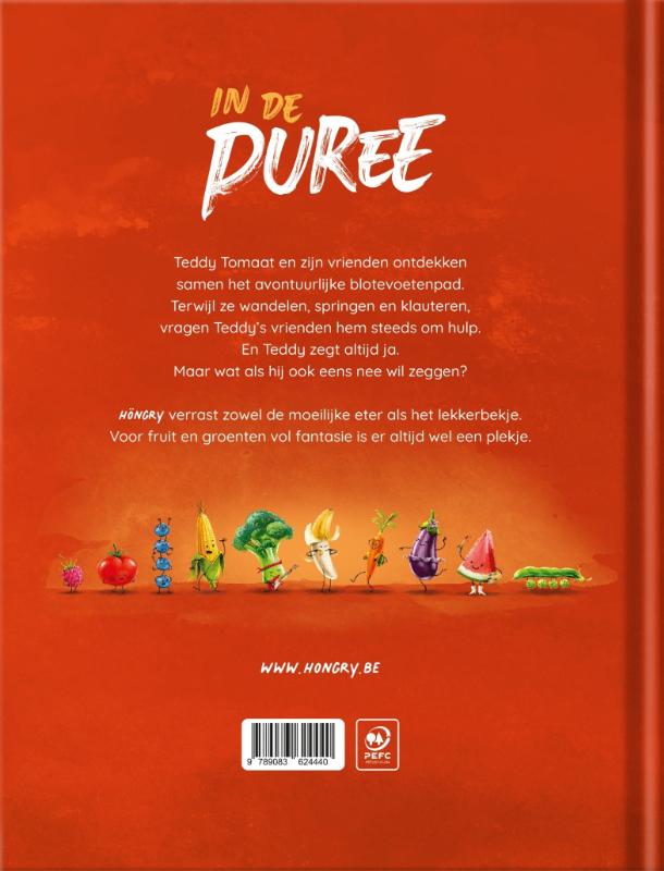 Achterkant van In de puree