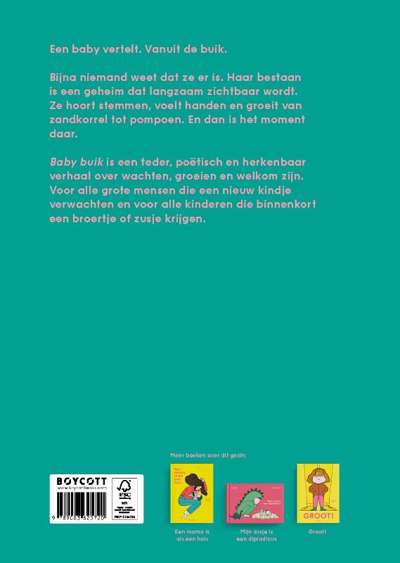 Achterkant van Baby buik