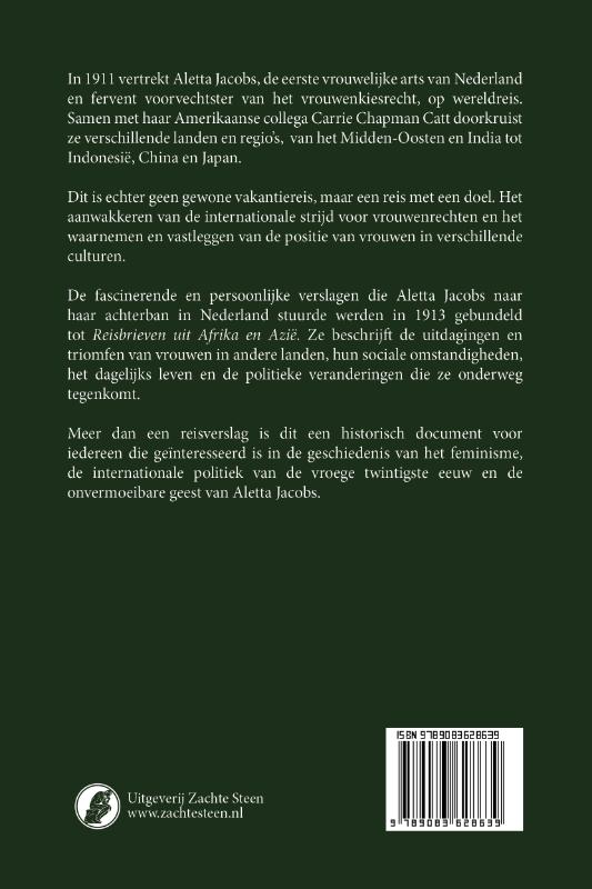 Achterkant van Reisbrieven uit Afrika en Azië