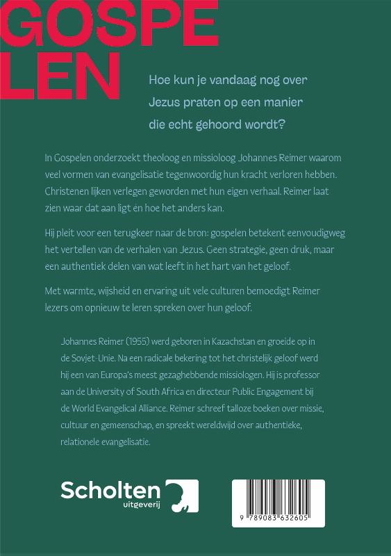 Achterkant van Gospelen