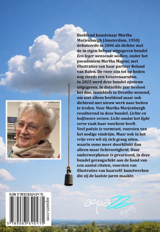 Achterkant van Lichte en halfzware verzen