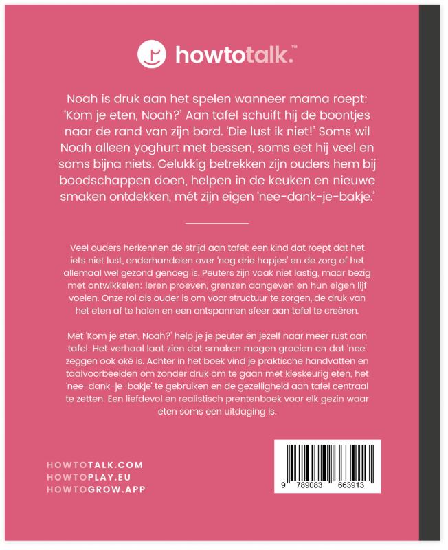 Achterkant van Kom je eten, Noah?