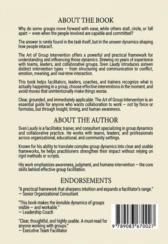 Achterkant van The Art of Group Intervention