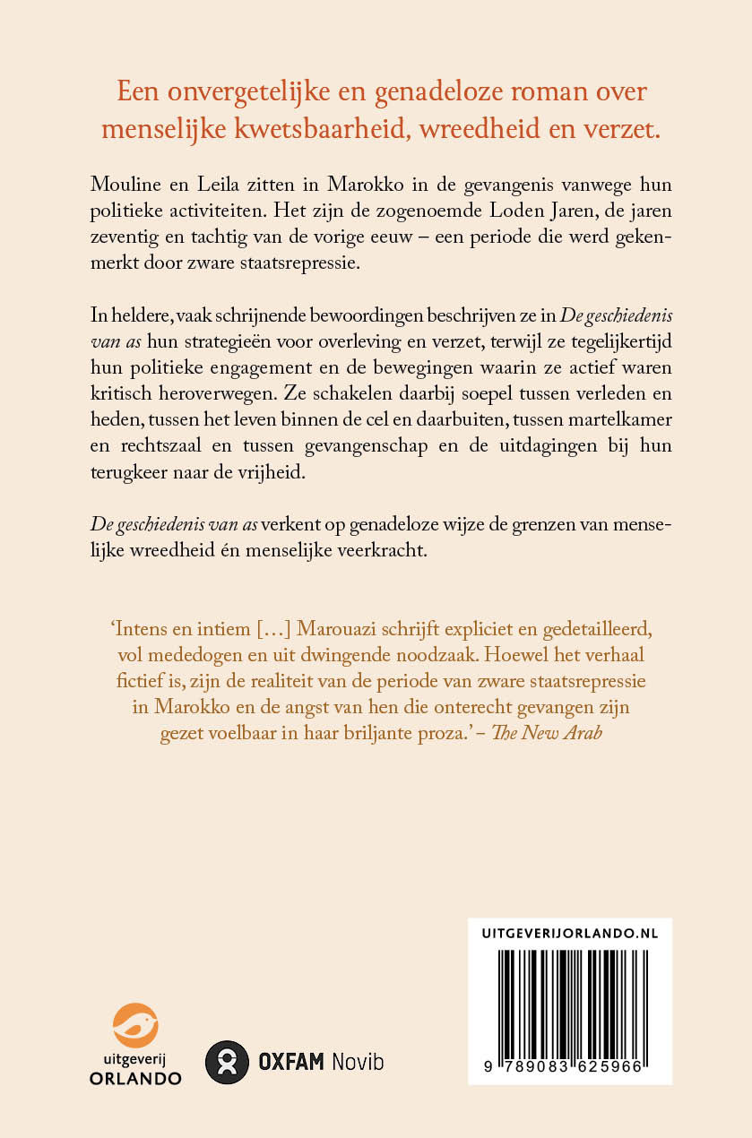 Achterkant van De geschiedenis van as