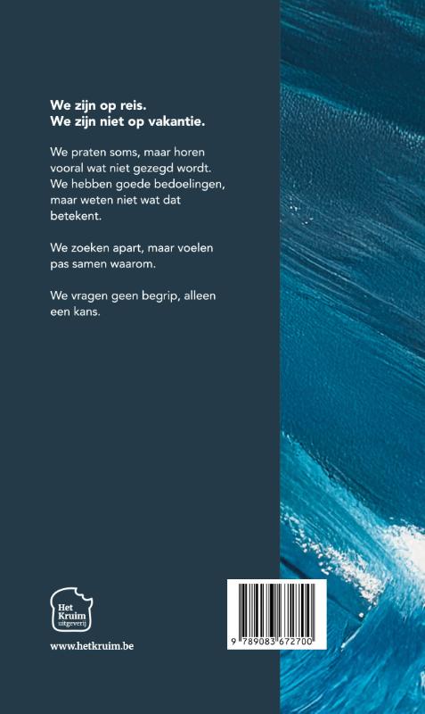 Achterkant van Alleen met twee