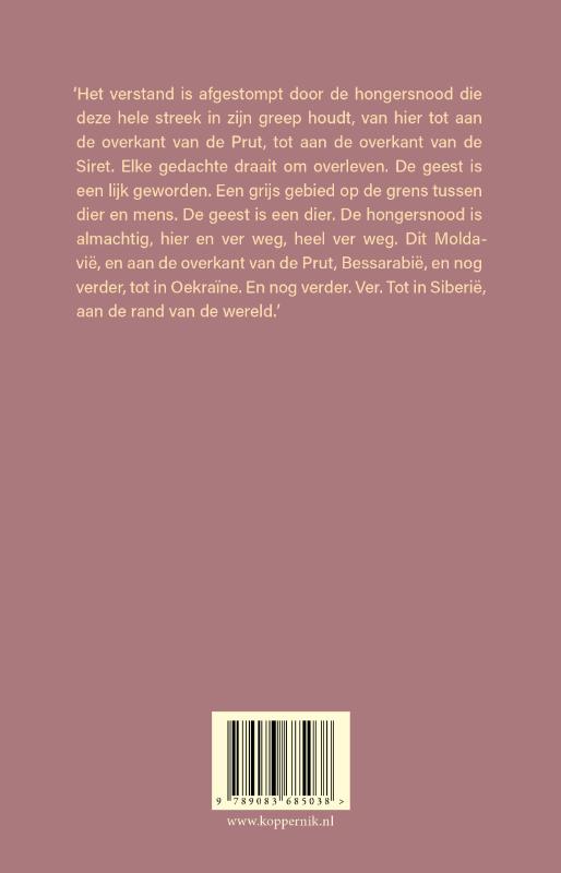 Achterkant van Het einde van de wereld is een trein