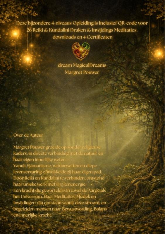 Achterkant van Reiki & Kundalini Deel I & II Master & Teacher Opleiding