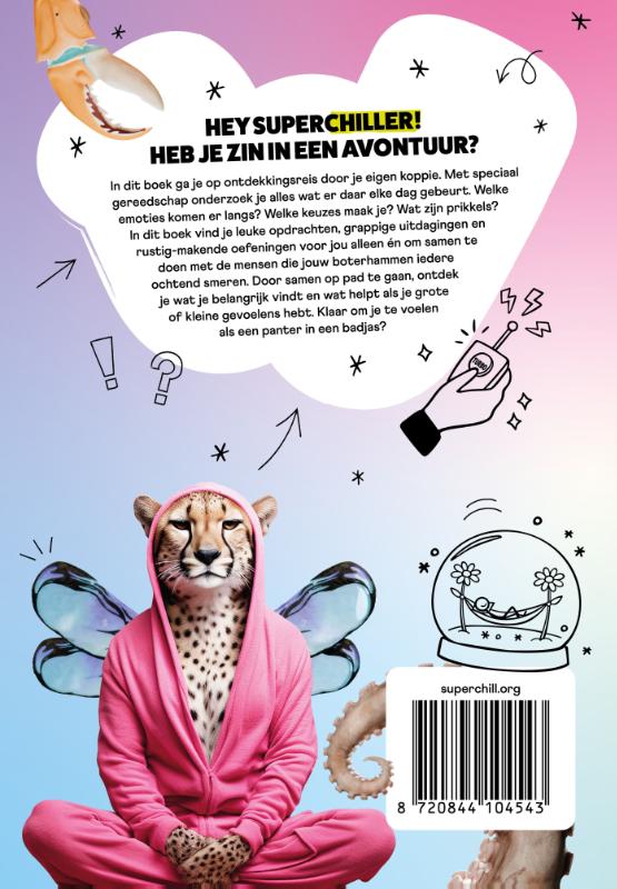 Achterkant van Super Chill - Op avontuur in je koppie
