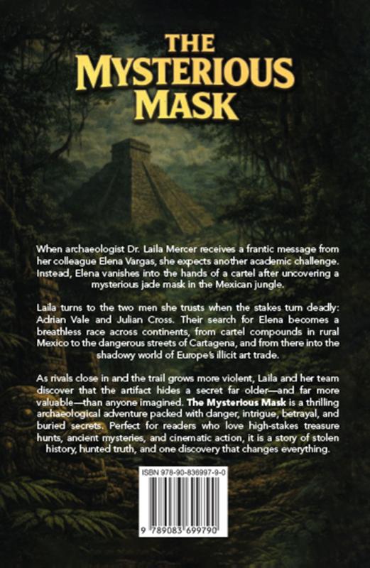 Achterkant van The Mysterious Mask