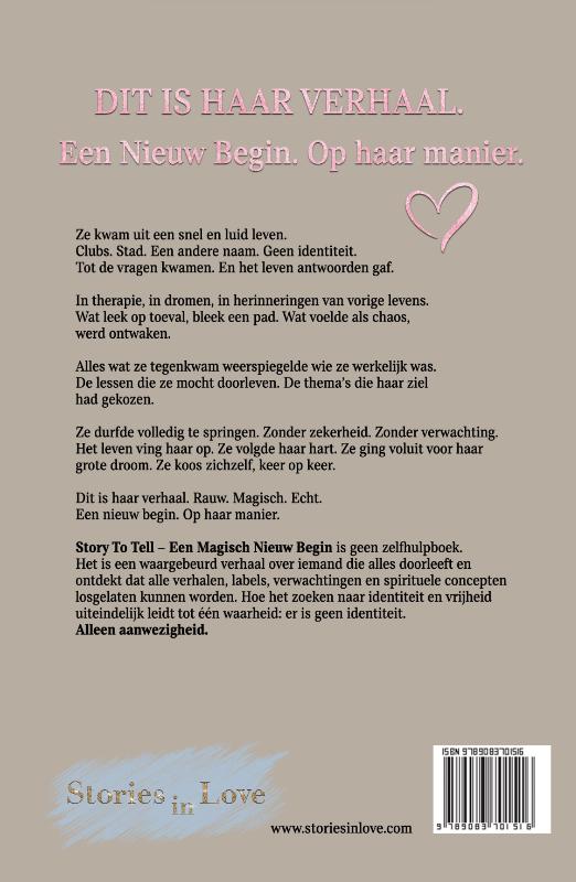 Achterkant van Story to Tell