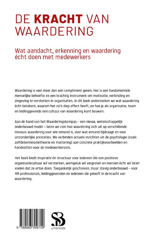Achterkant van De Kracht van Waardering