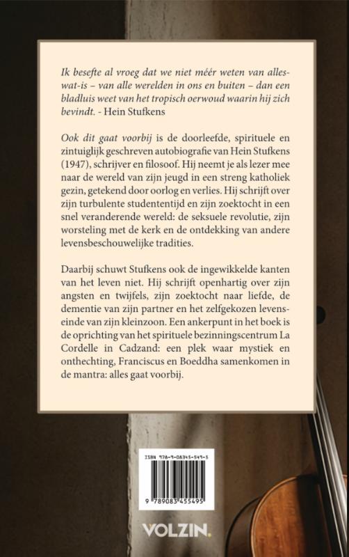 Achterkant van Ook dit gaat voorbij