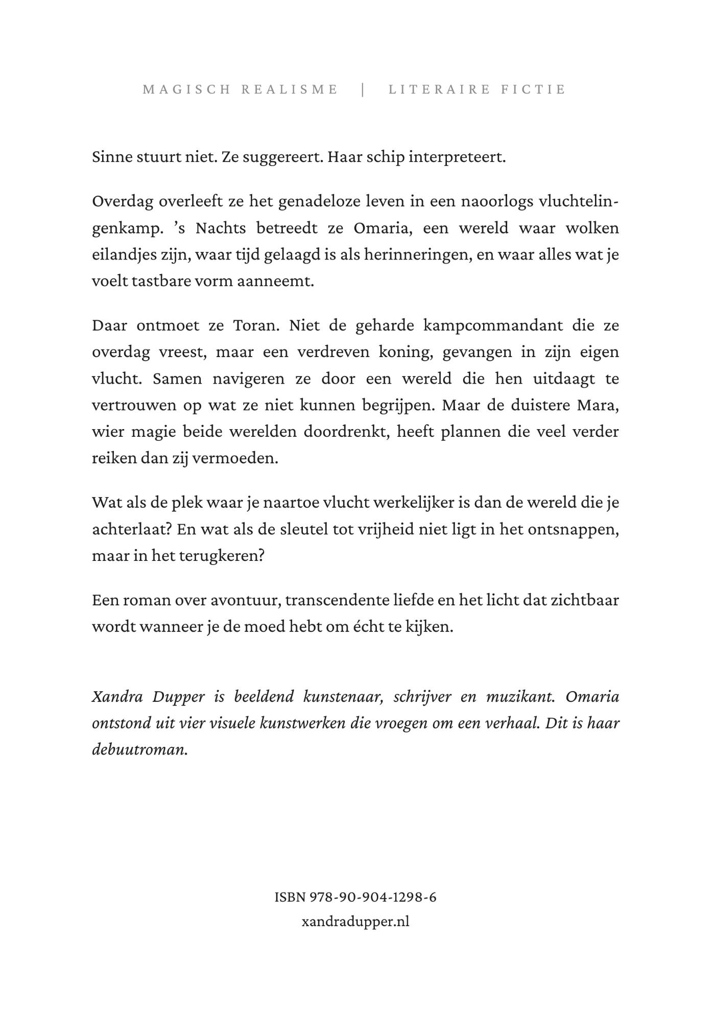 Achterkant van Omaria