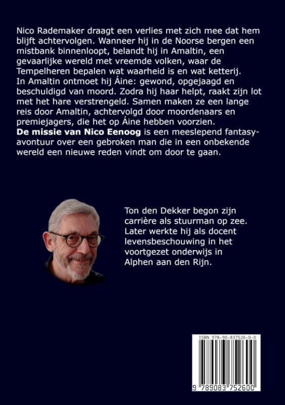 Achterkant van De missie van Nico Eenoog