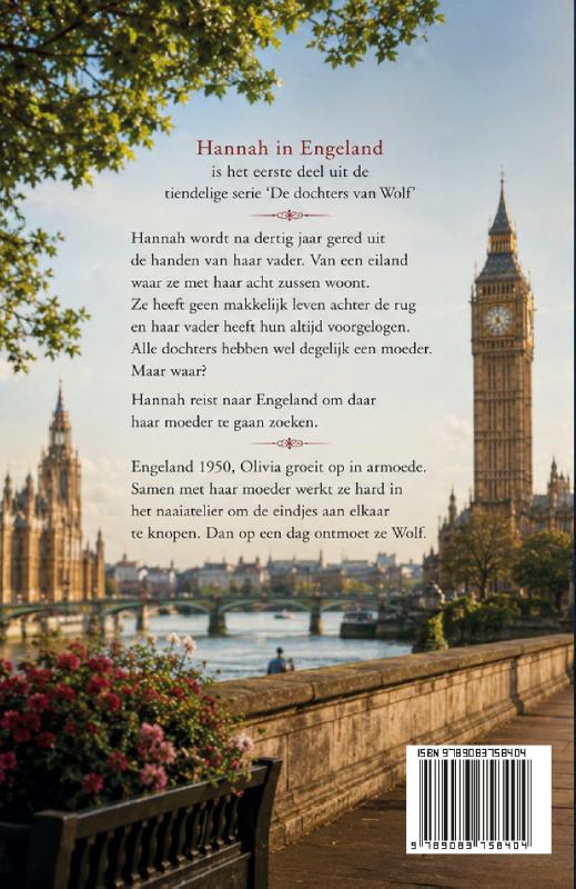 Achterkant van Hannah in Engeland