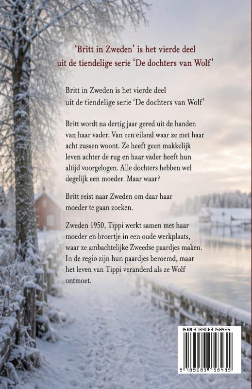 Achterkant van Britt in Zweden