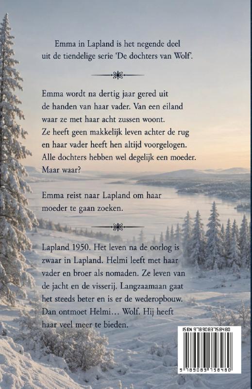 Achterkant van Emma in Lapland