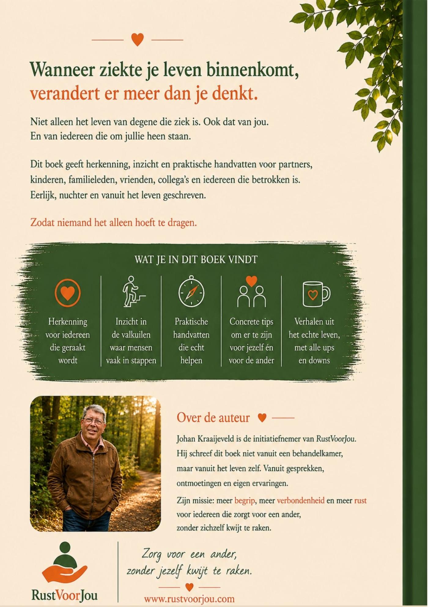 Achterkant van Als ziekte de relatie raakt