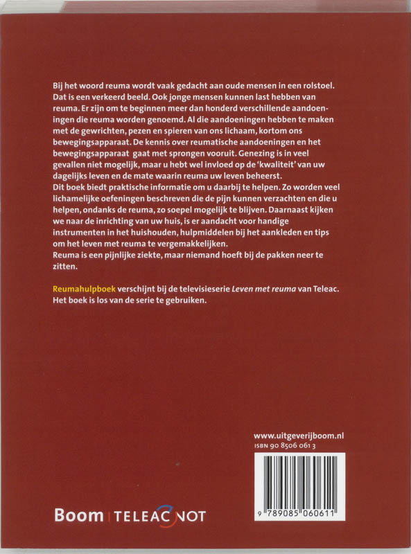 Achterkant van Reumahulpboek