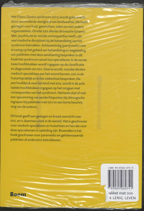 Achterkant van Ehlers Danlos Syndroom