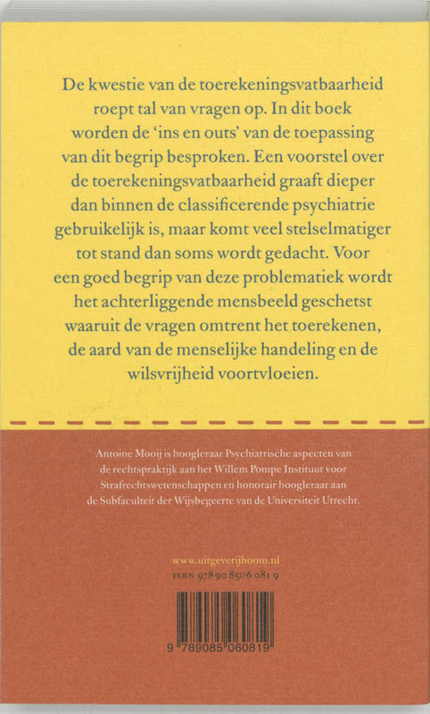 Achterkant van Toerekeningsvatbaarheid
