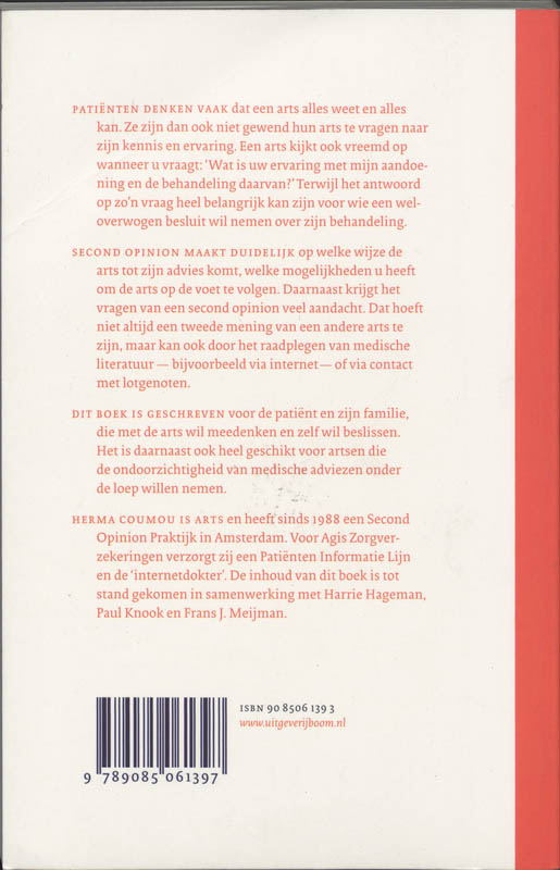 Achterkant van Second Opinion
