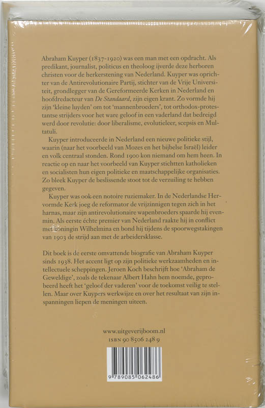 Achterkant van Abraham Kuyper