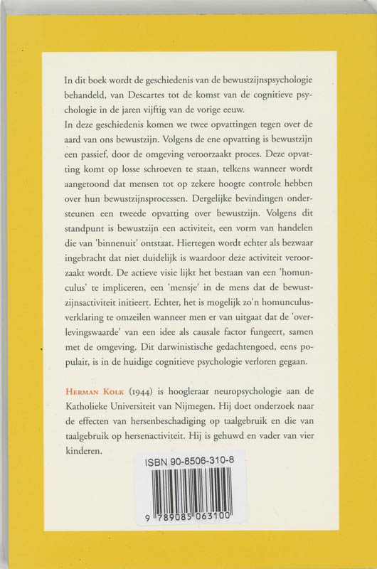 Achterkant van Actief en passief bewustzijn