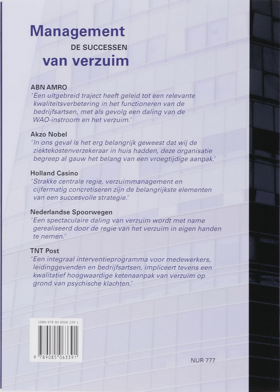 Achterkant van Management van verzuim