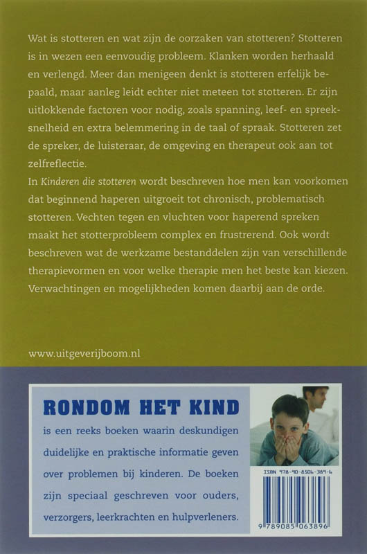 Achterkant van Kinderen die stotteren