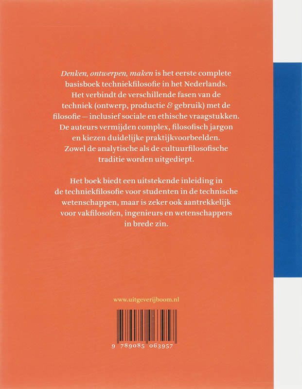 Achterkant van Denken, ontwerpen, maken