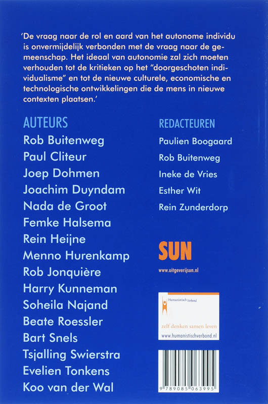 Achterkant van De autonome mens